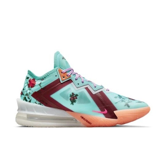 Nike Men's Lebron XVIII Low React Basketball Sneakers CV7562-400 Team Red Sz 9.5